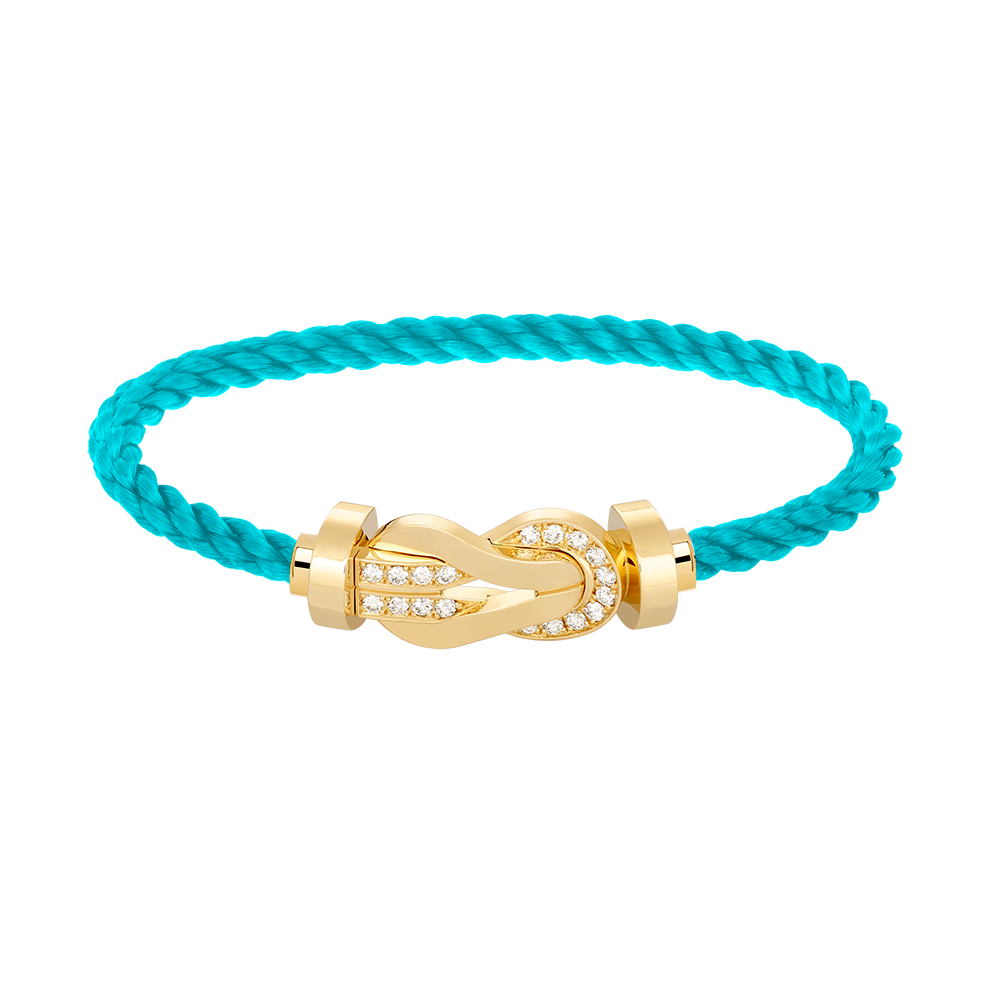 [Regal Jewels]CHANCE LARGE 8 FIGURE BUCKLE HALF DIAMOND BRACELET GOLD