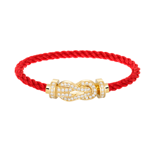 [Regal Jewels]CHANCE LARGE 8 FIGURE BUCKLE FULLDIAMOND BRACELET GOLD