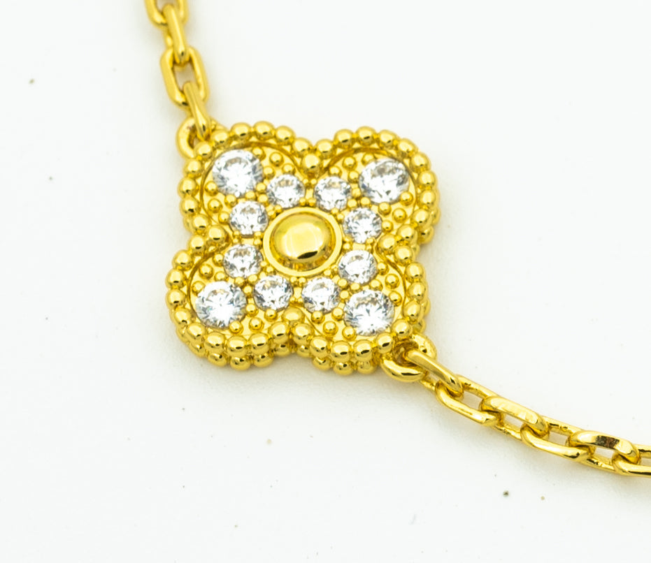 [Regal Jewels]CLOVER 5 MOTIF LASER BRACELET COLLECTION