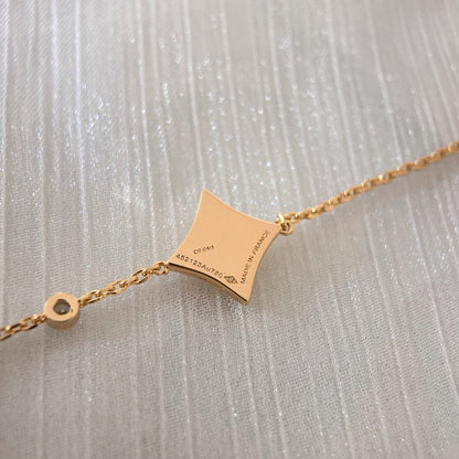 [Regal Jewels]COLOR STAR PINK GOLD DIAMOND BRACELET