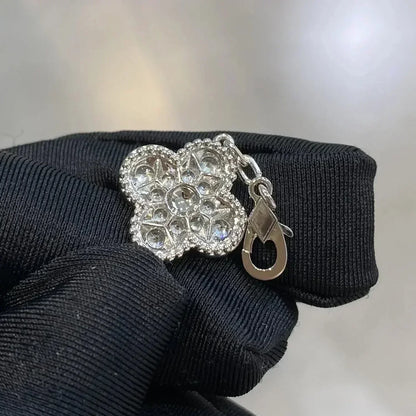 [Regal Jewels]CLOVER 5 MOTIFS  DIAMOND BRACELET SILVER
