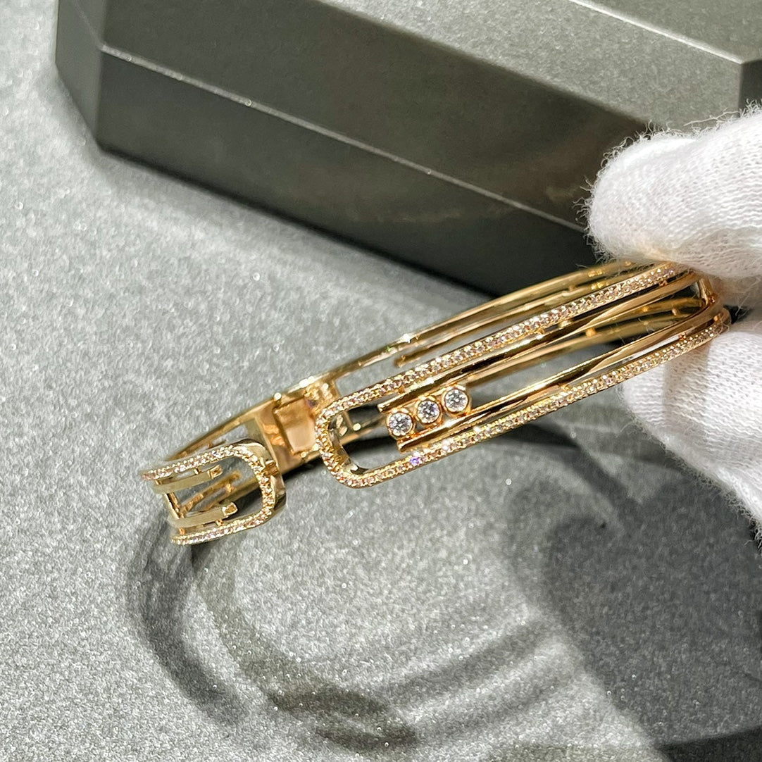[Regal Jewels]MOVE 10TH PAVED DIAMOND BRACELET