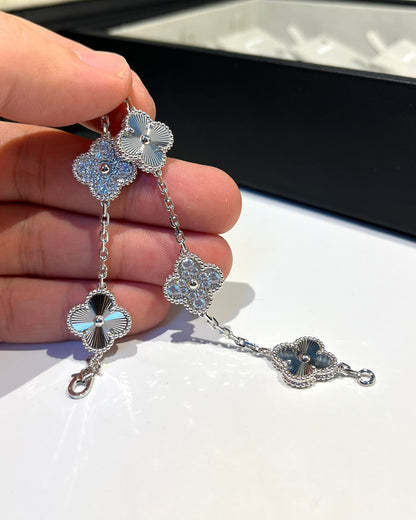 [Regal Jewels]CLOVER 5 MOTIF LASER BRACELET COLLECTION