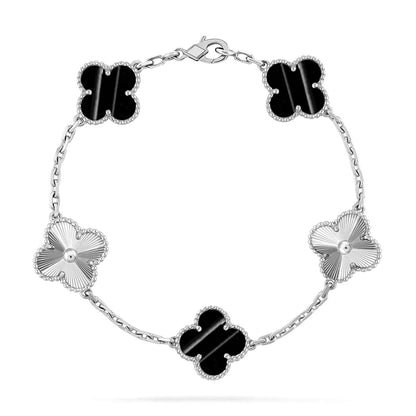[Regal Jewels]CLOVER 5 MOTIF PULSAR STONE BRACELET COLLECTION