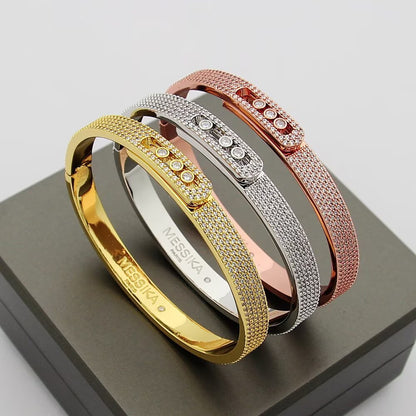 [Regal Jewels]Move Noa Full Pavé Diamond Bangle Bracelet