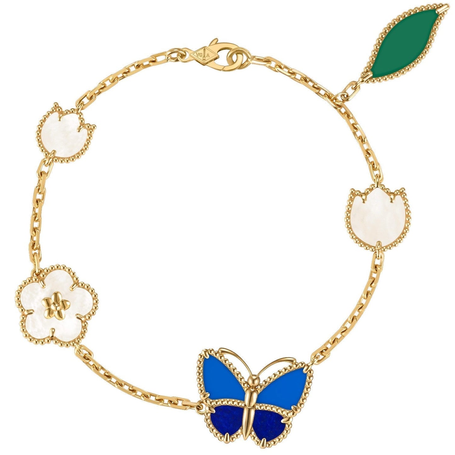 [Regal Jewels]LUCKY SPRING BUTTERFLY 5 MOTIF BRACELET