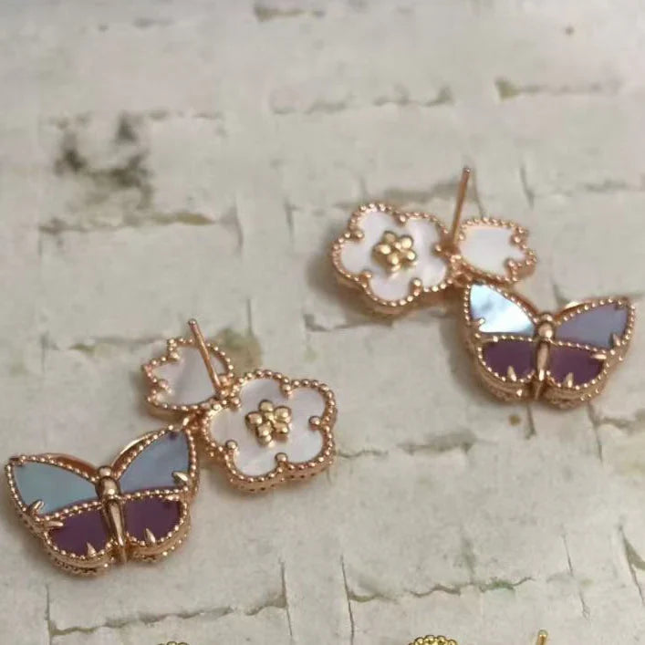 [Regal Jewels]26 NEW CLOVER LUCKY LIGHT PURPLE SET