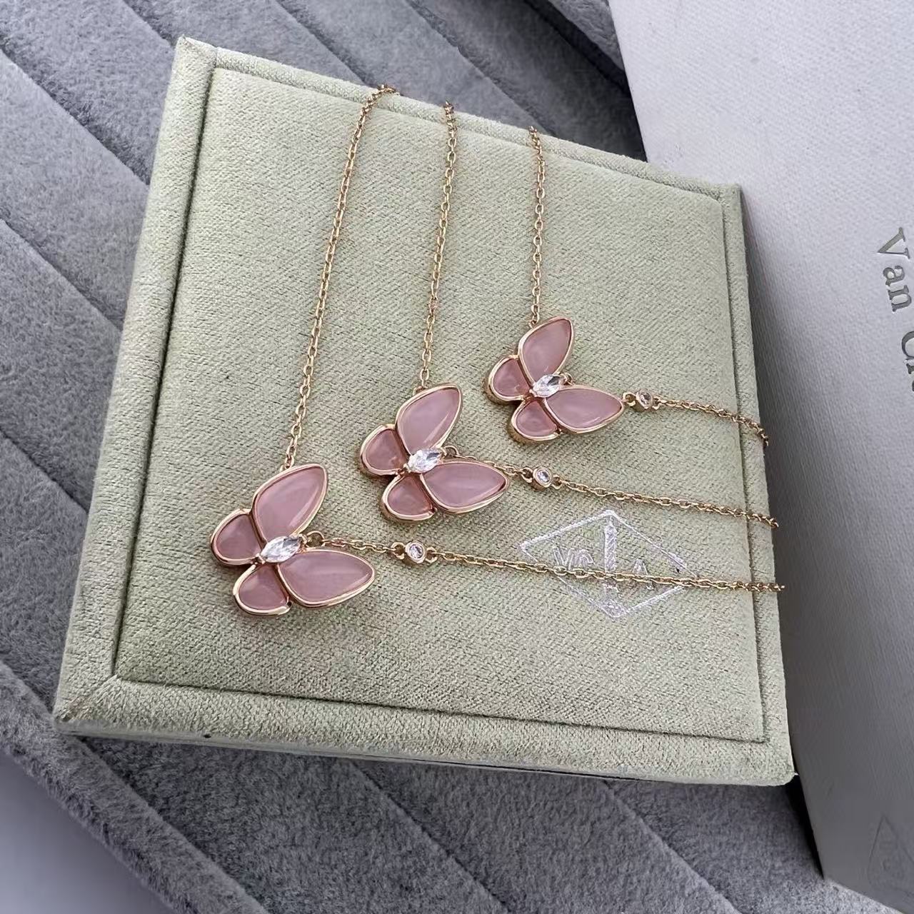 [Regal Jewels] Pink Butterfly Necklace