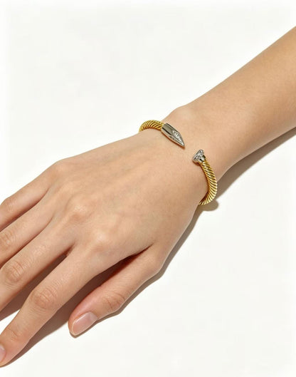 [Regal Jewels]Open threaded nail bracelet