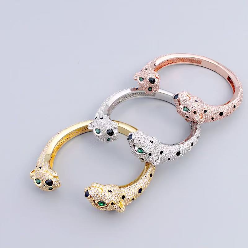 [Regal Jewels] Full Diamond Panther Bangle & Ring