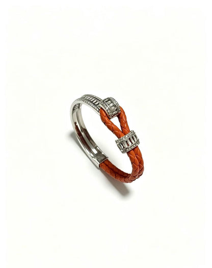 ¡®Regal Jewels2026 New Half-Diamond Horseshoe Buckle Bangle