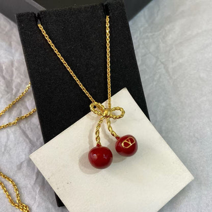 [Regal Jewels]Red Cherry Necklace