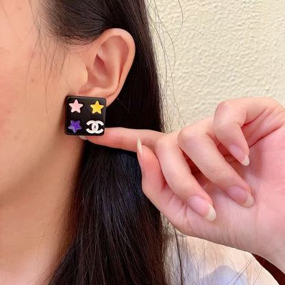 [Regal Jewels]Square Stud Earrings