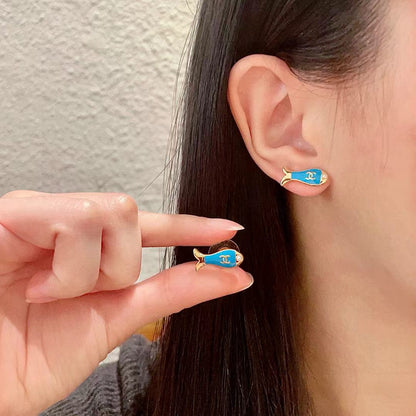 [Regal Jewels]Fish Stud Earrings