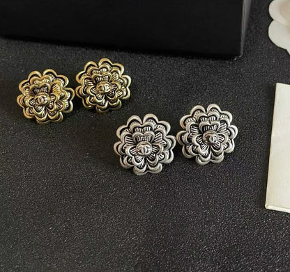 [Regal Jewels]Vintage Camellia Earrings