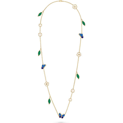 [Regal Jewels]LUCKY SPRING BUTTERFLY 15 FLOWER NECKLACE