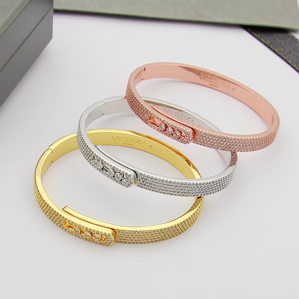 [Regal Jewels]Move Noa Full Pavé Diamond Bangle Bracelet