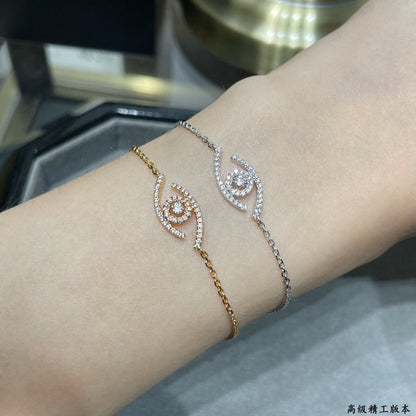 [Regal Jewels]Lucky Eye Pave-Set Diamond Bracelet