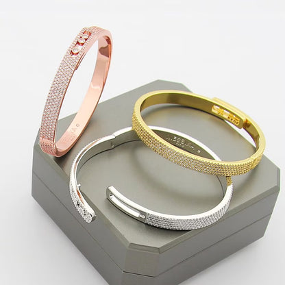 [Regal Jewels]Move Noa Full Pavé Diamond Bangle Bracelet