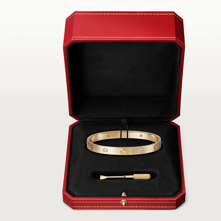 [Regal Jewels]LOVE BRACELET 6.1MM 4 DIAMONDS