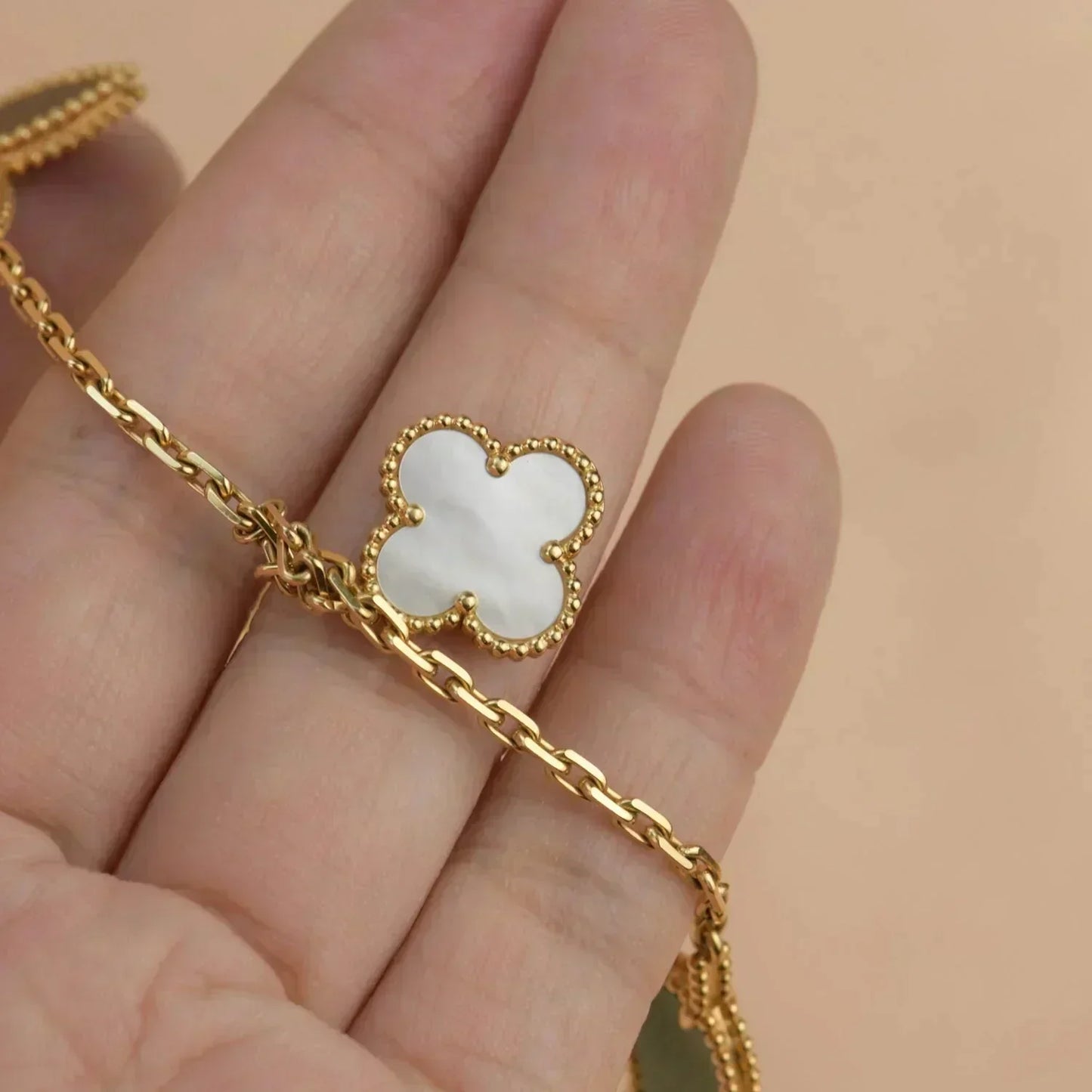 [Regal Jewels]LUCKY SPRING 5 MOTIF GOLD BRACELET