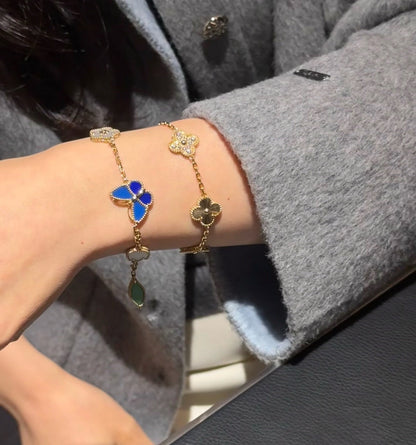 [Regal Jewels]LUCKY SPRING BUTTERFLY 5 MOTIF BRACELET