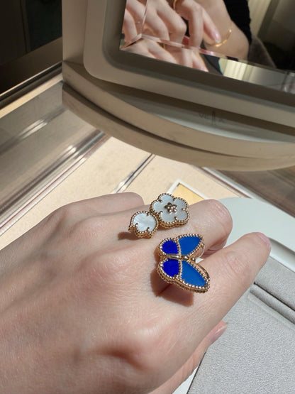[Regal Jewels]LUCKY SPRING BUTTERFLY OPEN-FACE RINGS