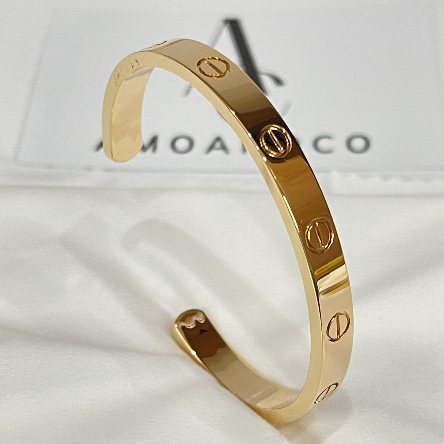 [Regal Jewels]LOVE BRACELET 6.1MM OPEN CUFF