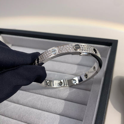 [Regal Jewels]LOVE BRACELET 6.1MM DIAMOND-PAVED CERAMIC