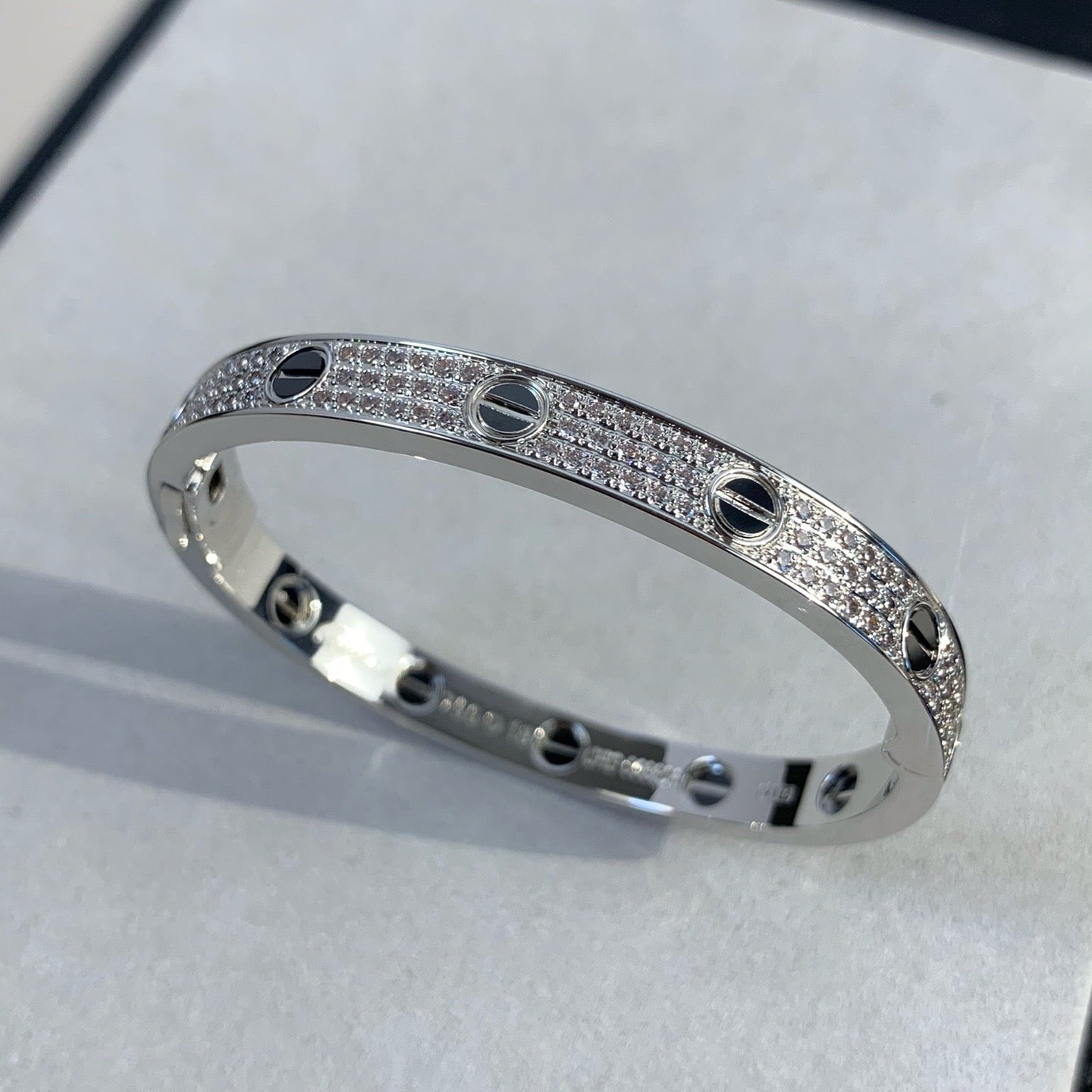 [Regal Jewels]LOVE BRACELET 6.1MM DIAMOND-PAVED CERAMIC