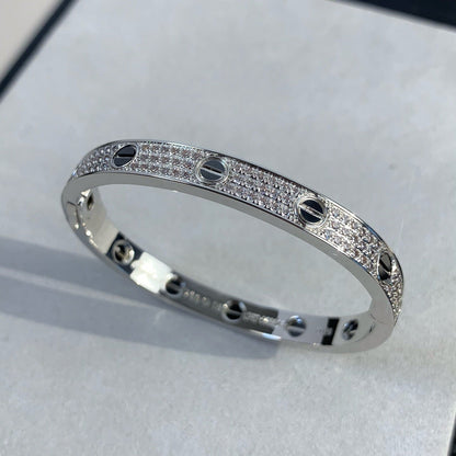 [Regal Jewels]LOVE BRACELET 6.1MM DIAMOND-PAVED CERAMIC