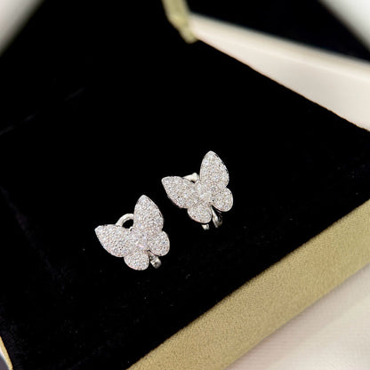 [Regal Jewels]BUTTERFLY ALL DIAMOND EARRINGS