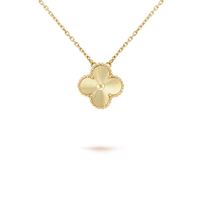 [Regal Jewels]CLOVER 15MM LASER NECKLACE