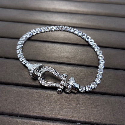 [Regal Jewels]FORCE  HORSESHOE  DIAMOND TENNIS BRACELET