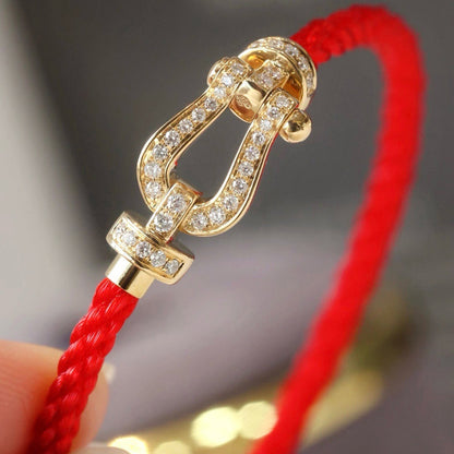 [Regal Jewels]FORCE LARGE HORSESHOE FULL DIAMOND BRACELET GOLD