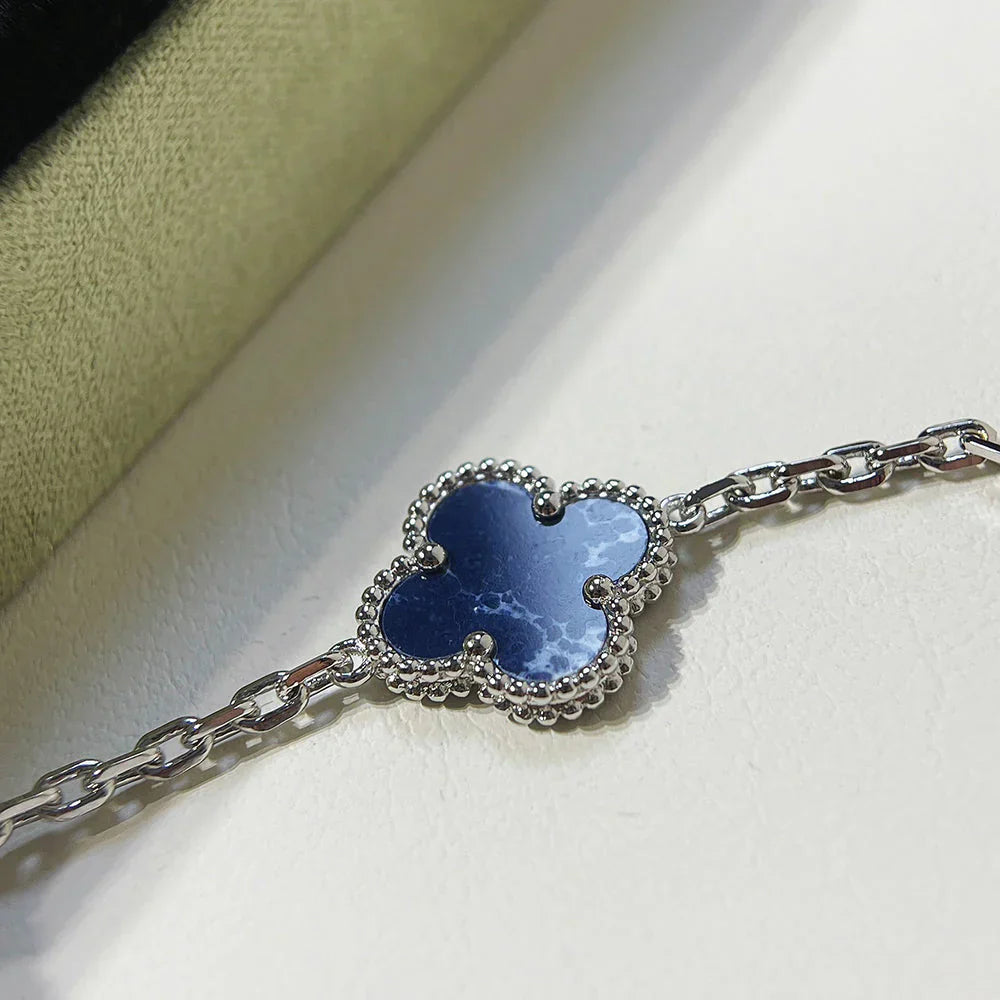 [Regal Jewels]CLOVER 5 MOTIF PIETERSITE BRACELET COLLECTION