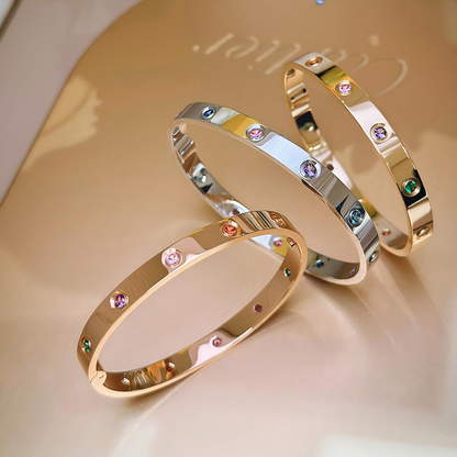 [Regal Jewels]2026 RAINBOW LOVE BRACELET 6.1MM  10 DIAMONDS