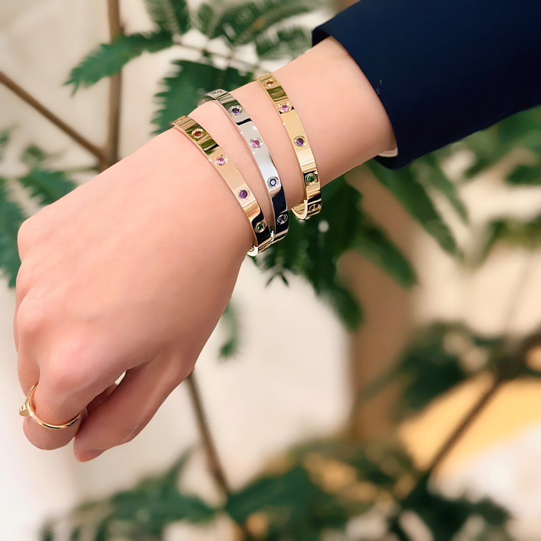 [Regal Jewels]2026 RAINBOW LOVE BRACELET 6.1MM  10 DIAMONDS