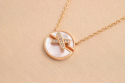[Regal Jewels]JEUX DE ROSE GOLD DIAMOND NECKLACE