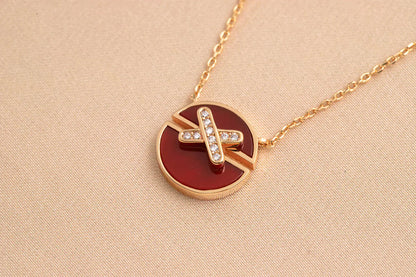 [Regal Jewels]JEUX DE ROSE GOLD DIAMOND NECKLACE