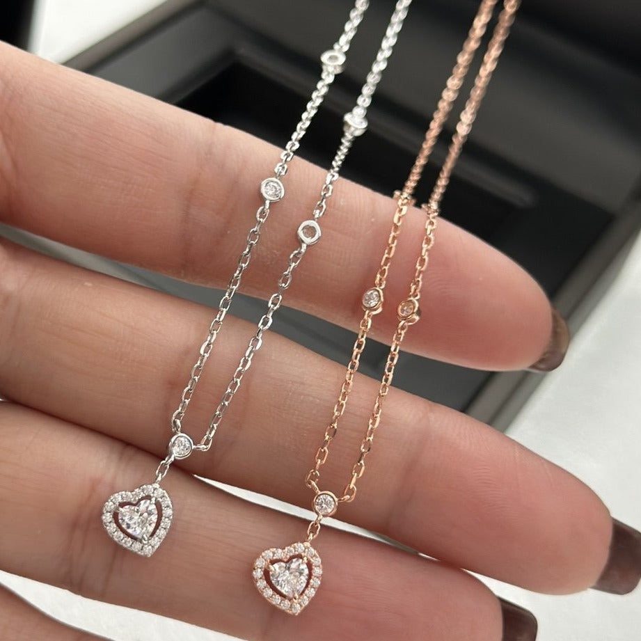 [Regal Jewels]JOY HEART DIAMOND NECKLACE