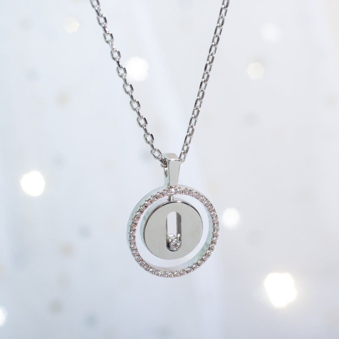 [Regal Jewels]LUCKY MOVE PM NECKLACE SILVER DIAMOND
