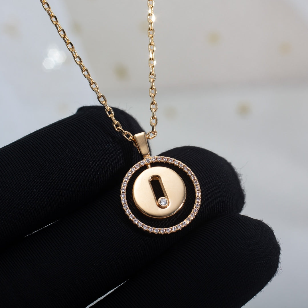 [Regal Jewels]LUCKY MOVE PM NECKLACE PINK GOLD DIAMOND
