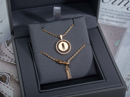 [Regal Jewels]LUCKY MOVE PM NECKLACE PINK GOLD DIAMOND