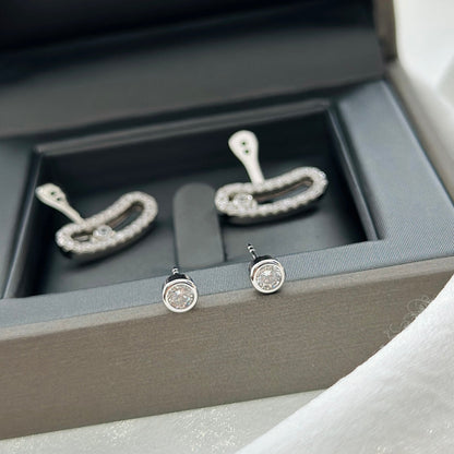 [Regal Jewels]MOVE UNO SILVER DIAMOND EARRINGS