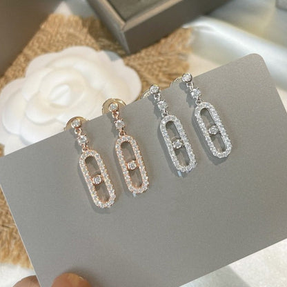 [Regal Jewels]DORMEUSES MOVE UNO DIAMOND EARRINGS