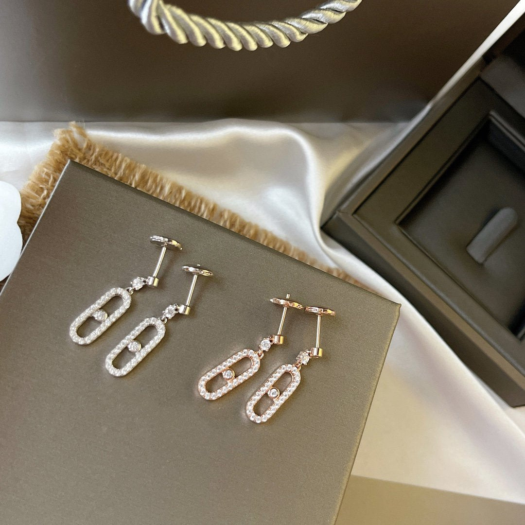 [Regal Jewels]DORMEUSES MOVE UNO DIAMOND EARRINGS