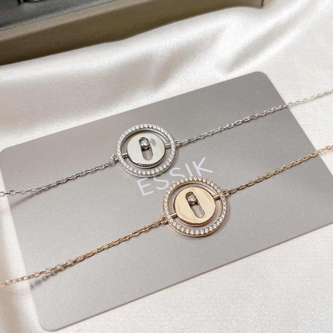 [Regal Jewels]LUCKY MOVE PAVED DIAMOND BRACELET