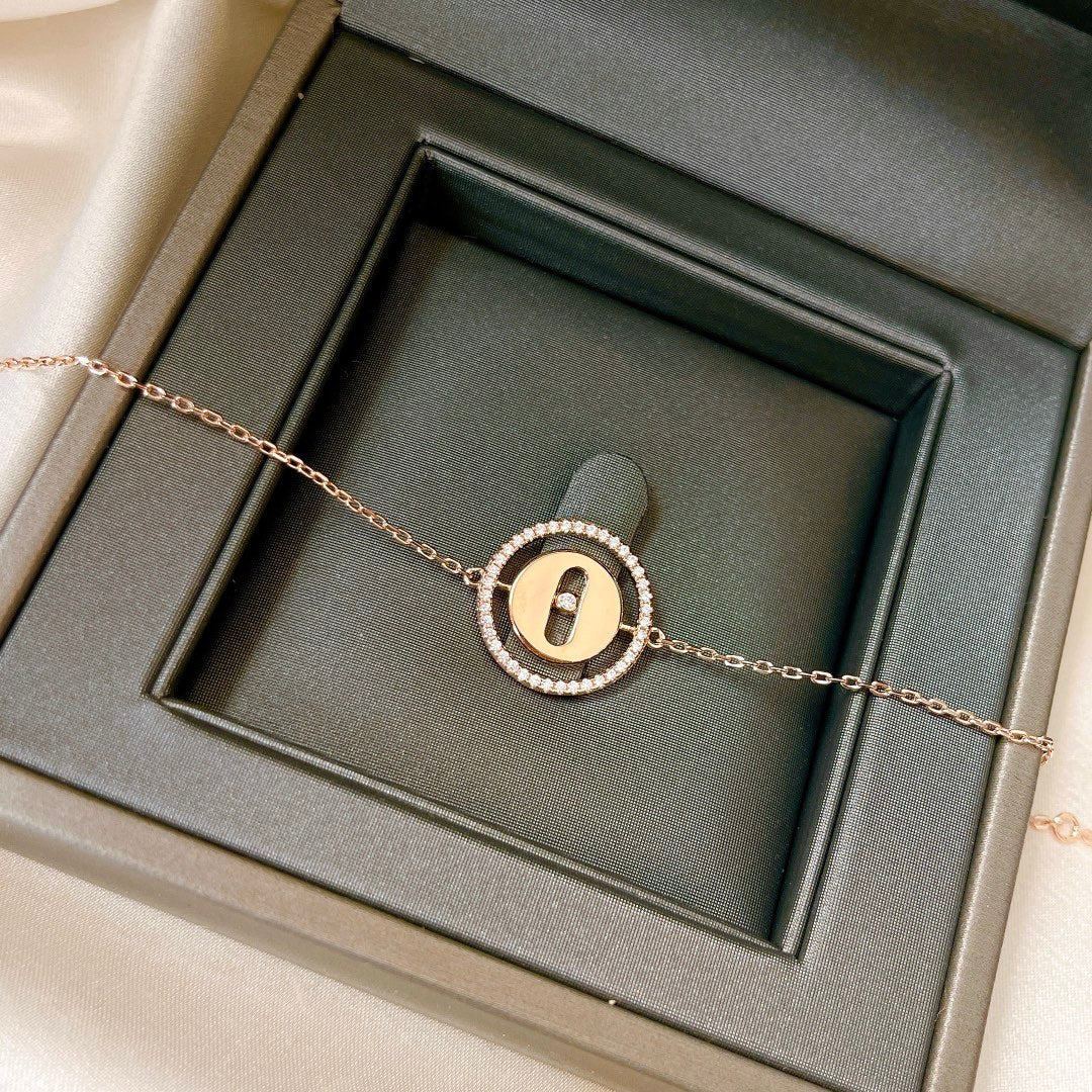 [Regal Jewels]LUCKY MOVE PAVED DIAMOND BRACELET