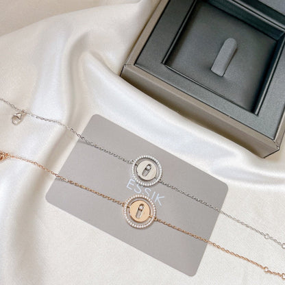 [Regal Jewels]LUCKY MOVE PAVED DIAMOND BRACELET